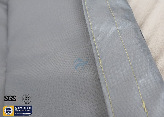 Heat Thermal Insulation Jackets Removable Fiberglass Grey 25mm 260℃ Cover