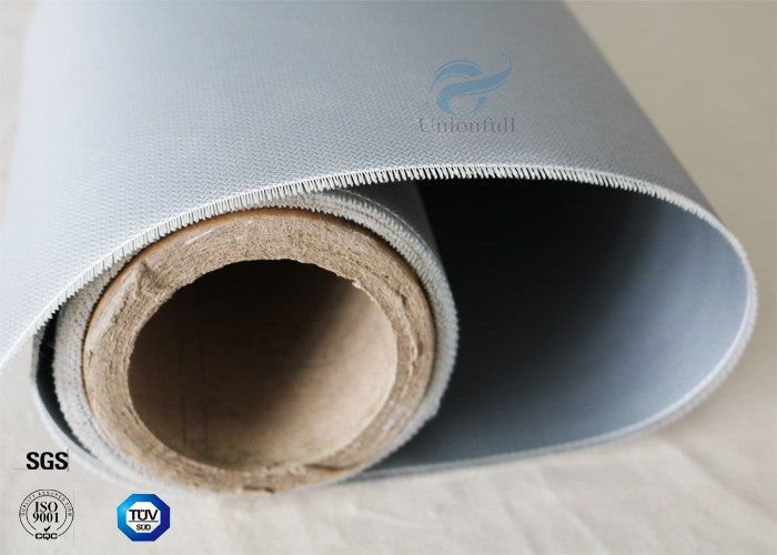 Alkali Free 590g Satin Weave Waterproof Silicone Coated Fiberglass Fabric 0.5mm