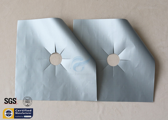 PTFE Coated Fiberglass Fabric Non Stick Stovetop Gas Range Protector 10.6 Inches