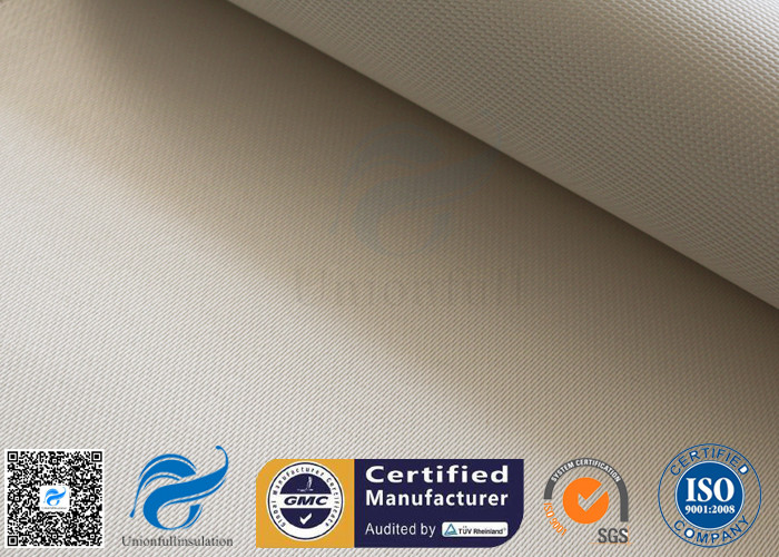 High Silica Fabric 36OZ White 1.3MM 1200℃ High Temperature Furnace Door Lining