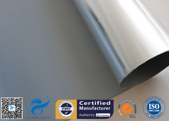 0.5mm Aluminium Foil / Silver Coated Fabric Fibreglass Fabric For Heat Protection