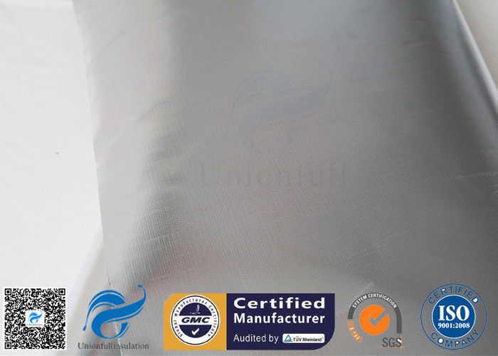 480 G / M2 Silver Coated Fabric Heat Reflective Aluminized Fiberglass Cloth