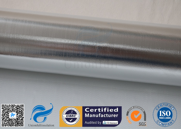 0.43mm Heat Reflective Fiberglass Fabric Aluminium Foil Laminated Fiber Glass Cloth