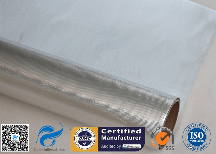 Silver Aluminium Foil Laminated Fiberglass Fabric Pipe Insulation 0.9mm