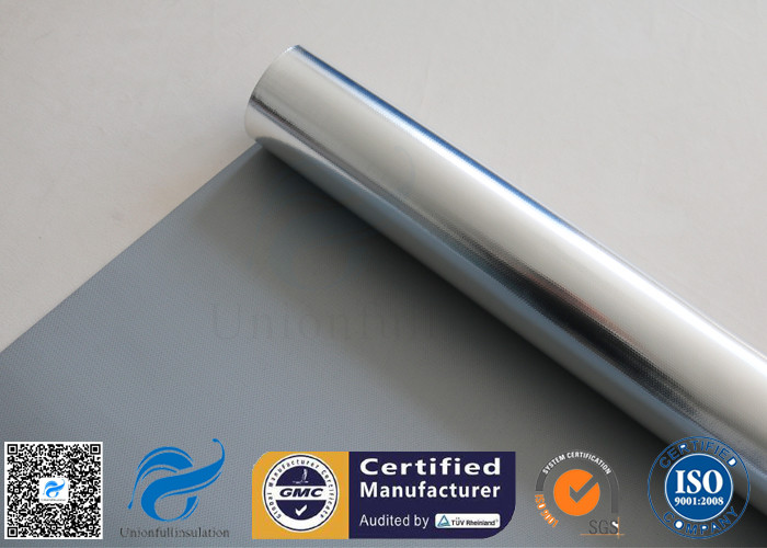 Silver Coated Fiberglass Fabric Heat Resistant Aluminium Foil Insulation Cloth