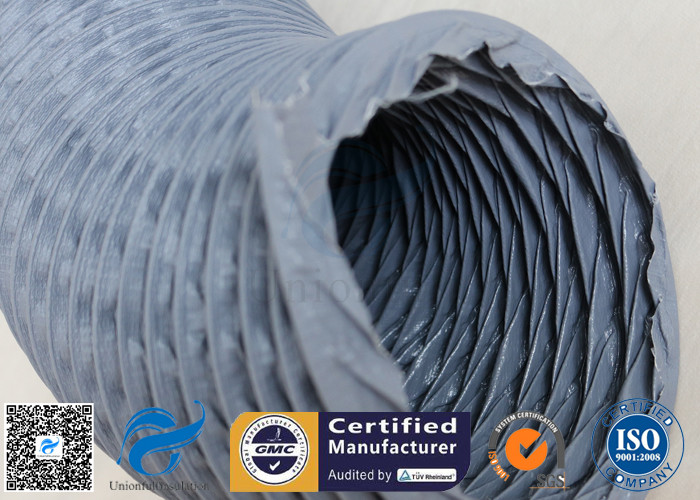 Waterproof / Fire Resistant PVC Coated Fiberglass Fabric For Flexible Air Ducting