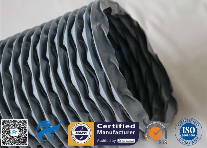 PVC Coated Fiberglass Fabric Waterproof Flexible Ventilation Air Duct 200MM 260℃