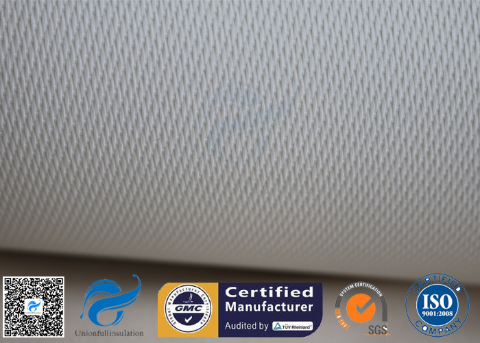 White PU Coated / Silicone Coated Fiberglass Fabric  For Welding Spark Protection