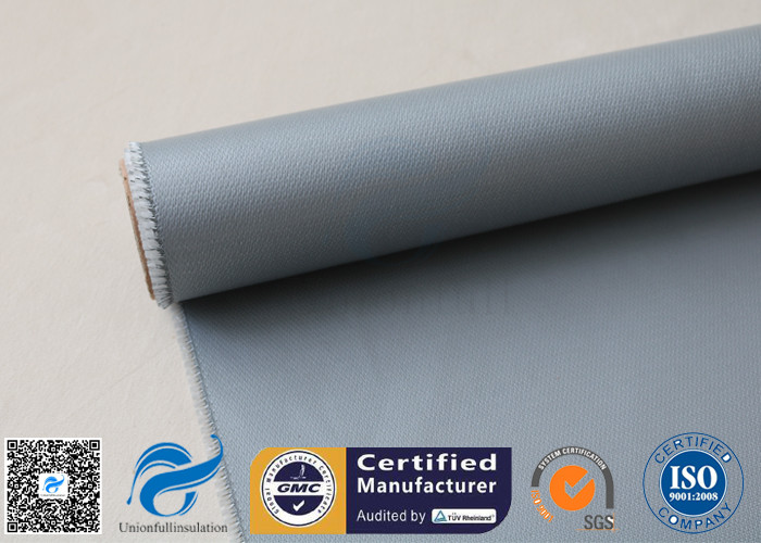 Oil Pipeline Insulation Silicone Coated Fiberglass Fabric Material 0.4 MM Thickness