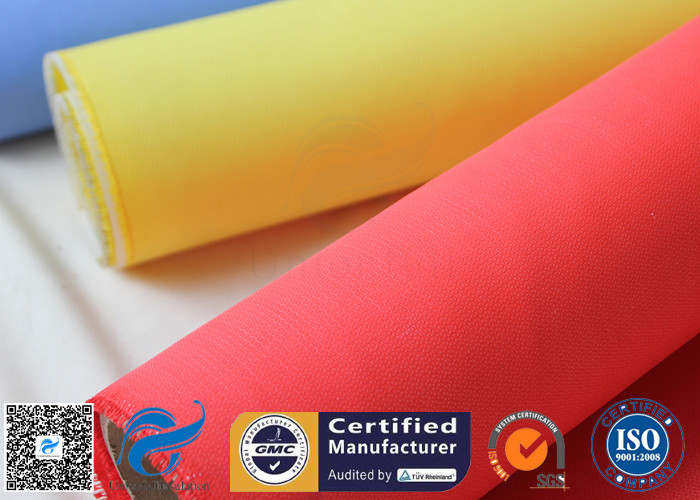 Red Silicone Rubber Coated Fiberglass Engineer Acoustic Insulation Fabric Material