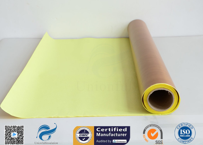 Self - Adhesive Tapes Brown PTFE Coated Fiberglass Fabric Sticker 1000mm Width 50 Meter