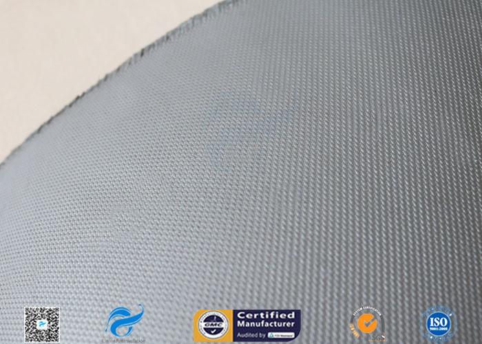 Grey Silicone Coated Fiberglass Fabric 31OZ 0.85MM Industrial Welding Blanket