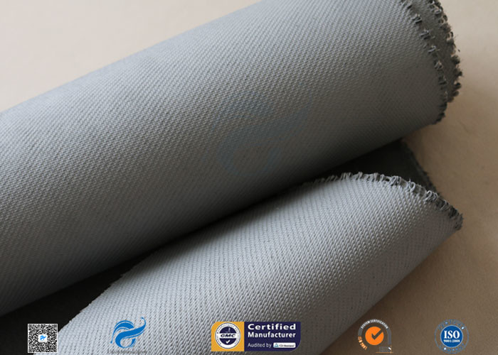 Grey Silicone Coated Fiberglass Fabric 47OZ 1.3MM Electrical Insulating