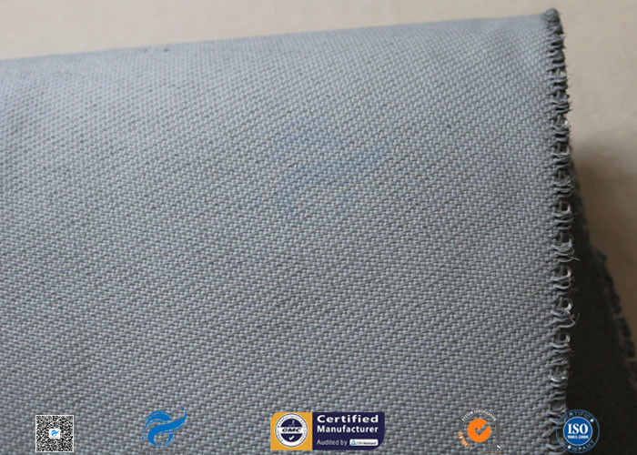 Grey Silicone Coated Glass Fabric 1500gsm Two Side Coated Glass Fiber Cloth