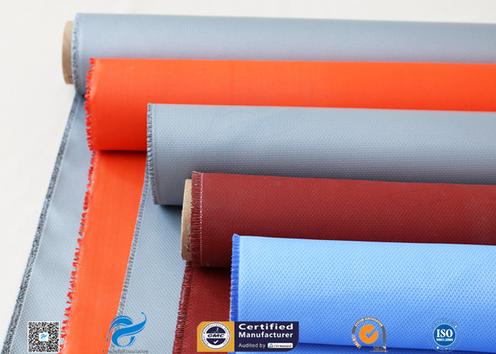 PU Silicone Coated Glass Fabric 280G 590G Abrasion Resistant Fire Blanket