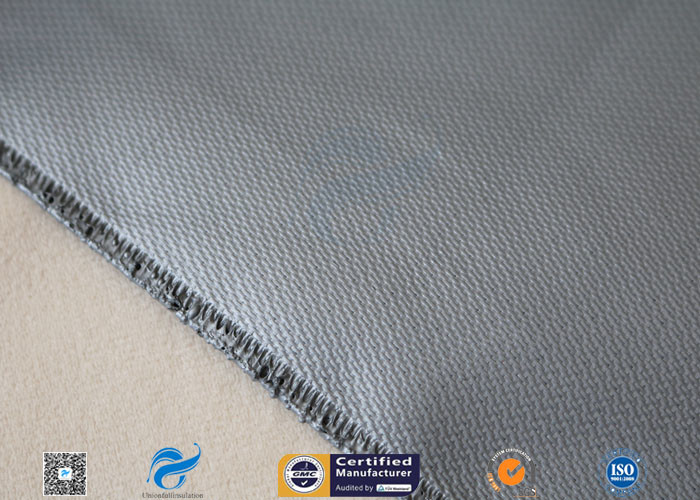 0.55mm Silicone Coated Fiberglass Cloth 580gsm Thermal Insulation Jacket Cloth