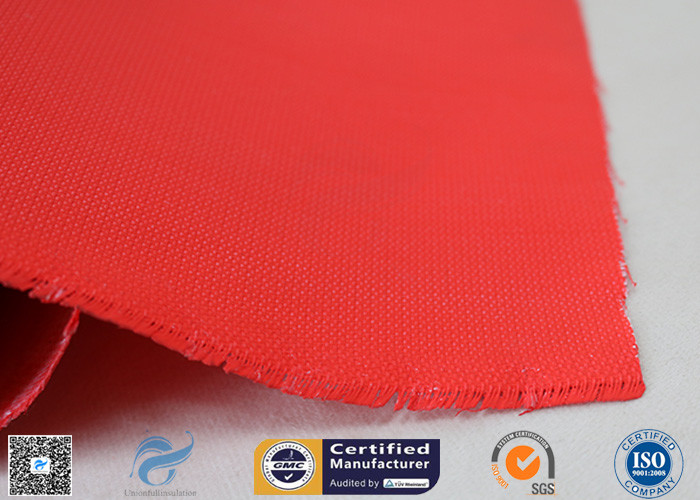 1.5m C-glass High Intensity 40/40g Silicone Coated Fiberglass Fabric For Fireproof