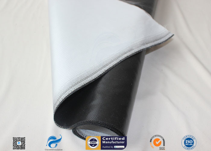 530g Black Silicone Coated Fiberglass Fabric For Valve Thermal Insulation Cover