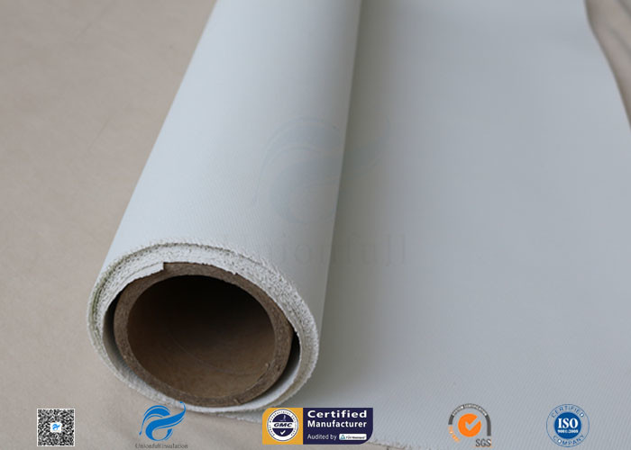 100cm Width Silicone Coated Fiberglass Fabric Polyurethane PU Coated Fiberglass Cloth