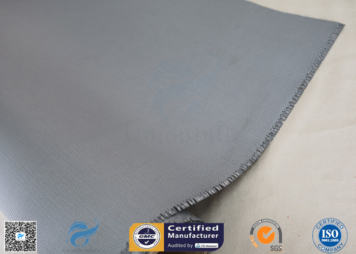 Electrical Insulation Glass Fiber 260℃ 20.8oz Silicone Coated Fiberglass Fabric Gray