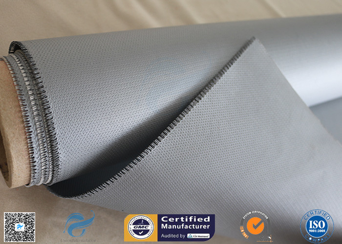 1.2*50m Alkali Free 18OZ Two Sides 4HS Silicone Rubber Coated Fiberglass Fabric