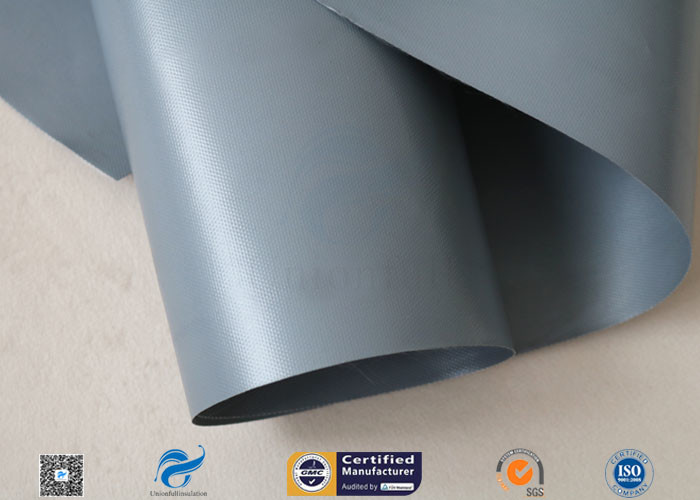 0.3mm PVC Coated Fibreglass Fabric For Fire Blanket Fire Resistant Curtain