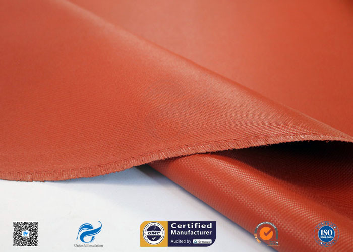 0.9mm Silicone Coated Fiberglass Fabric For Welding Tear Resistance