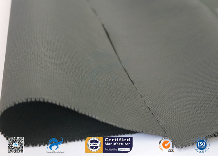 510g E-Glass Black Silicone Coated Fiberglass Fabric Insulation Fireproof  Cloth