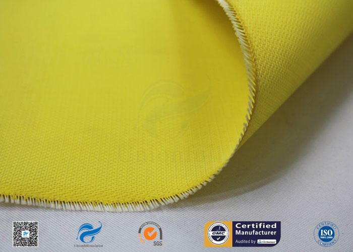 530g Yellow Silicone Coated Fiberglass Fabric With High Temperature Resistance