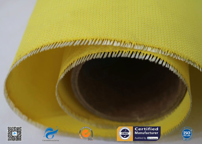 530g Yellow Silicone Coated Fiberglass Fabric With High Temperature Resistance