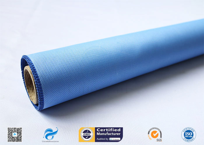High Performance 18oz Blue Silicone Coated E-Glass Fiberglass Fabric