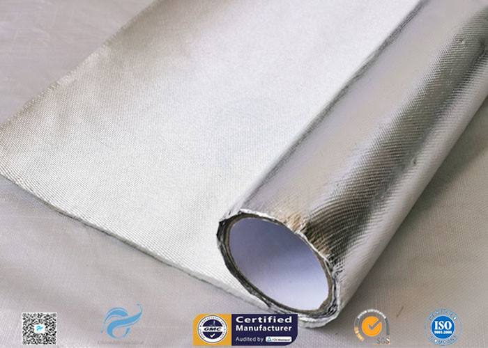 UV Resistant , Age Resistant 300℃ Aluminium Foil Fiberglass Cloth