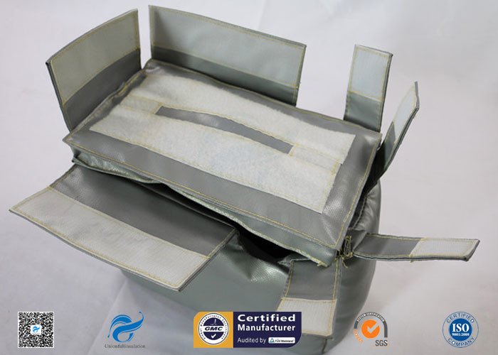 Thermal Insulation Covers Removable Reusable For Valves Heat Resistant Fiber Glass