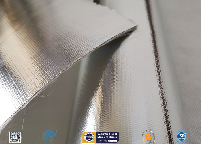 572℉ Aluminium Foil Fiberglass Fabric For Roof Heat Insulation Non Water Permeability