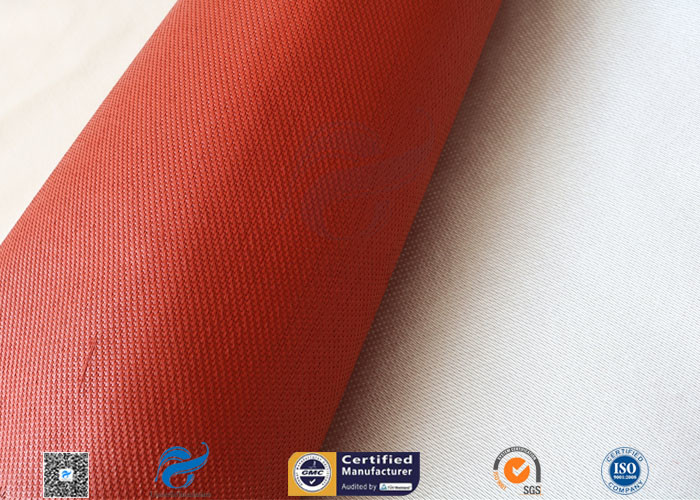 E Glass Silicone Coated Fiberglass Cloth 260℃ Heat Resistant 8HS 1550mm Width