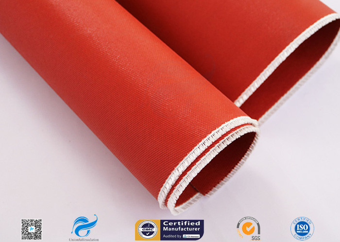 Non Flammable Abrasion Resistance Silicone Coated Fabric 1010g High Strength