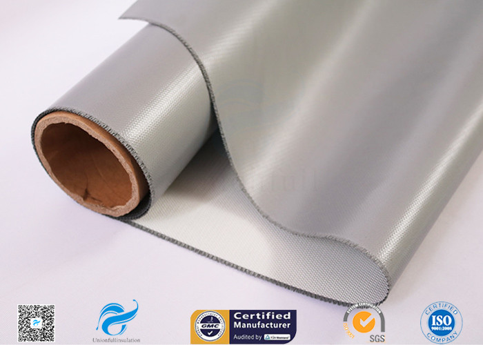 0.45mm 260℃ Heat Protection Fiberglass Fabric With Silicone Glue One Side