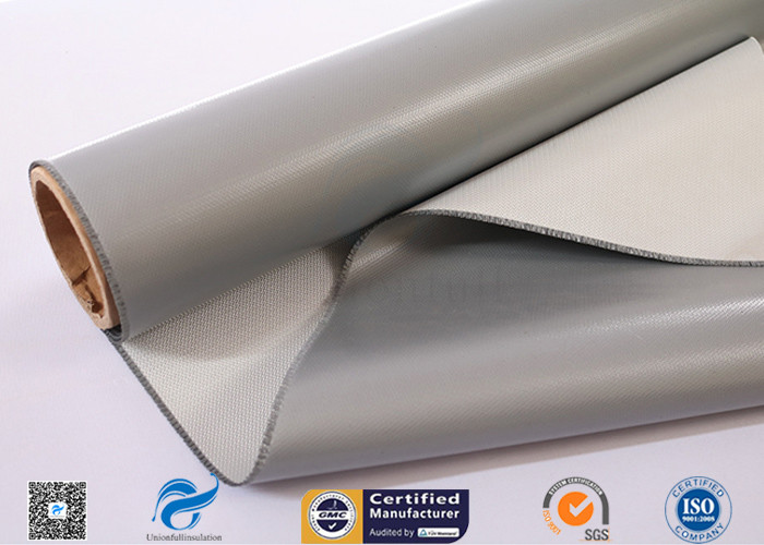 Industrial Fireproof Fiberglass Fabric , 510g Single Side Rubber Coated Fiberglass Fabric