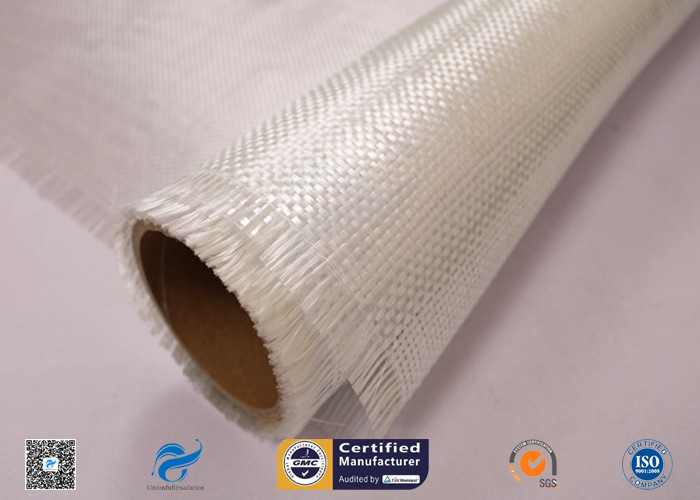 White Fiberglass Fabric , E - Glass Plain Weaven Woven Roving Fiberglass Roll