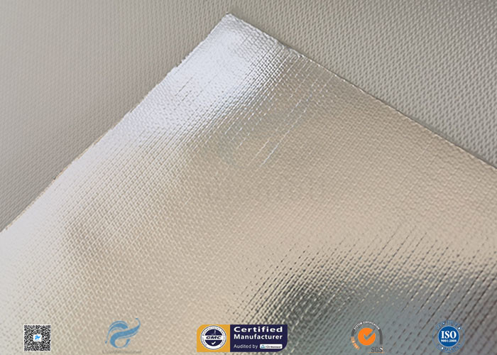 Good Hermetic Laminated Aluminium Foil Fiberglass Fabric Smooth Surface