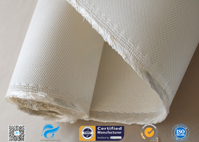Asbestos Free Satin Weave Silica Fabric Thermal Insulation 37oz High Silica Cloth