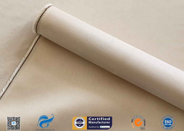 900℃ Highly Heat Resistant Silica Fabric 0.7mm Brown High Silica Cloth Satin Weave